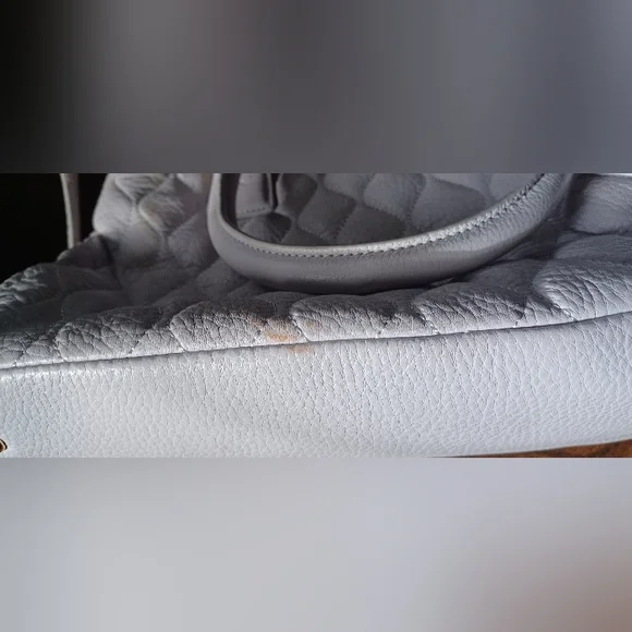 Vera Bradley Gray Quilted Top-Handle Satchel - Picture 7 of 15